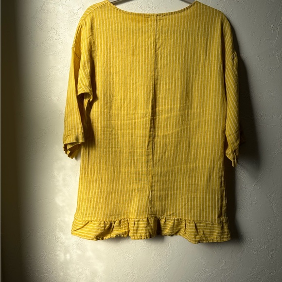 Lungo L’Arno 100% Linen Tunic Top Made In Italy, Size Small, Great Condition - Picture 5 of 7
